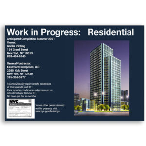 Construction Fence Signs